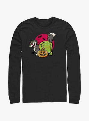 Disney100 Halloween Cinderella Lucifer Cat Long-Sleeve T-Shirt