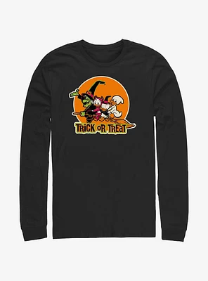 Disney100 Halloween Huey Dewey and Louie Trick or Treat Long-Sleeve T-Shirt