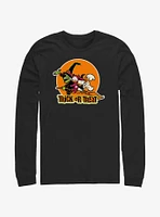 Disney100 Halloween Huey Dewey and Louie Trick or Treat Long-Sleeve T-Shirt