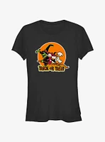 Disney100 Halloween Huey Dewey and Louie Trick or Treat Girls T-Shirt