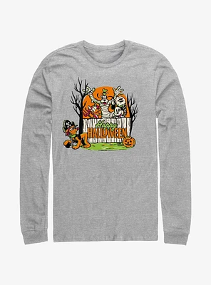 Disney100 Halloween Mickey Mouse Group Long-Sleeve T-Shirt