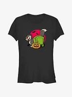 Disney100 Halloween Cinderella Lucifer Cat Girls T-Shirt