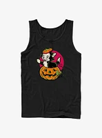 Disney100 Halloween Pinocchio Figaro Inside A Pumpkin Tank Top