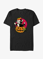Disney100 Halloween Pinocchio Figaro Inside A Pumpkin T-Shirt