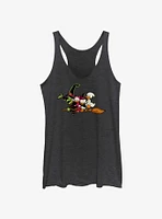 Disney100 Halloween Huey Dewey and Louie Flying Witch's Broom Girls Tank