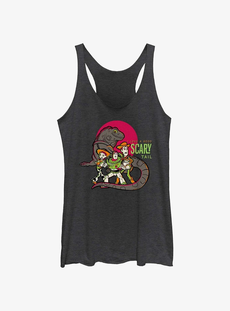 Disney100 Halloween Toy Story Iguana I Love A Good Scary Tail Girls Tank Top