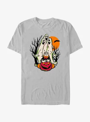 Disney100 Halloween Spooky Ghosts Scared Donald T-Shirt