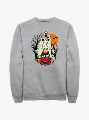 Disney100 Halloween Spooky Ghosts Scared Donald Sweatshirt