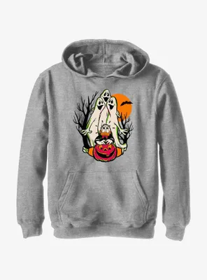 Disney100 Halloween Spooky Ghosts Scared Donald Youth Hoodie