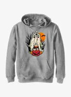 Disney100 Halloween Spooky Ghosts Scared Donald Youth Hoodie