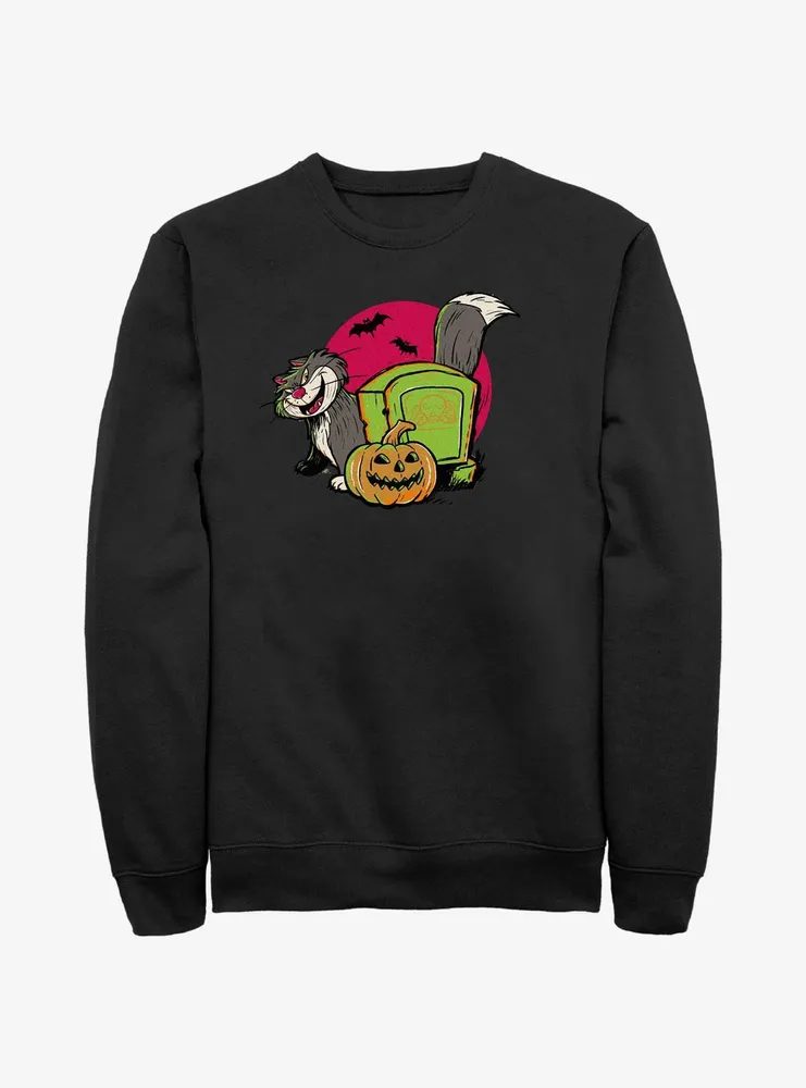 Disney100 Halloween Lucifer Cat Sweatshirt