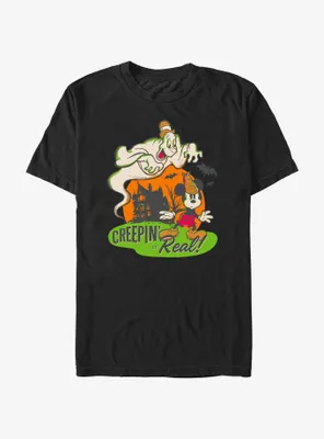 Disney100 Halloween Mickey Mouse Creepin' It Real T-Shirt