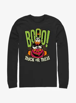 Disney100 Halloween Boo Donald Trick or Treat Long-Sleeve T-Shirt