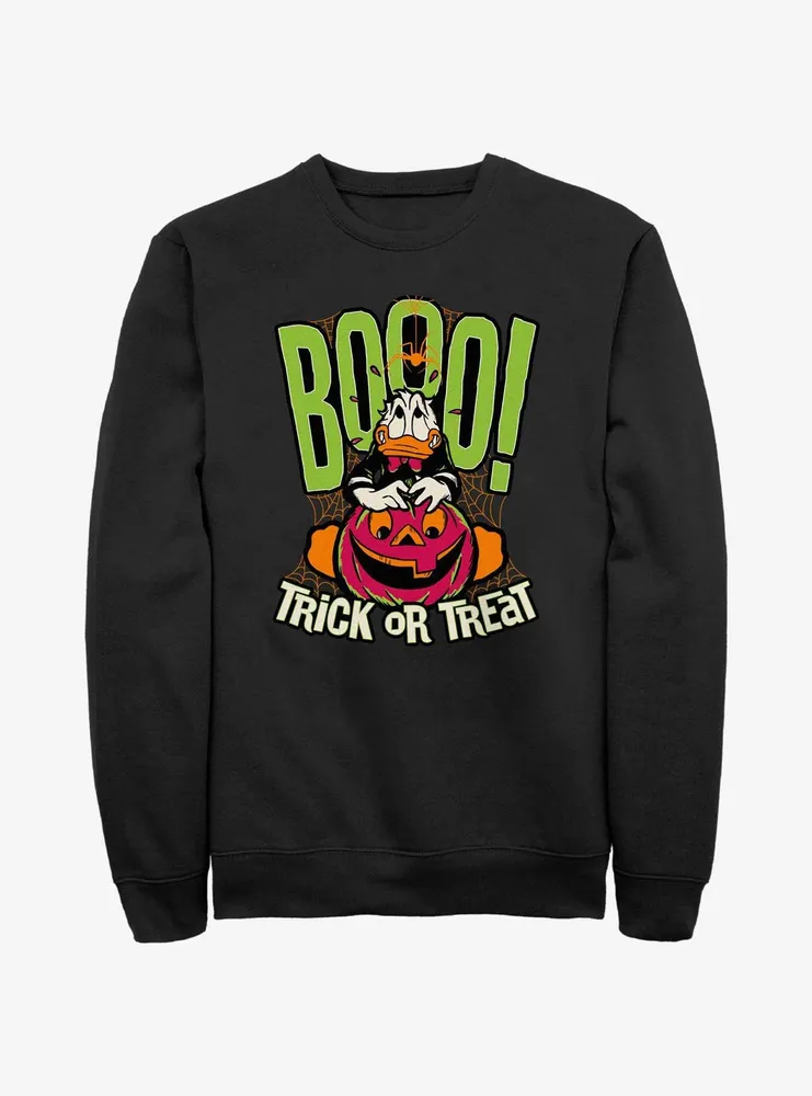 Disney100 Halloween Boo Donald Trick or Treat Sweatshirt