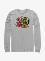 Disney100 Halloween Devil Duck Long-Sleeve T-Shirt