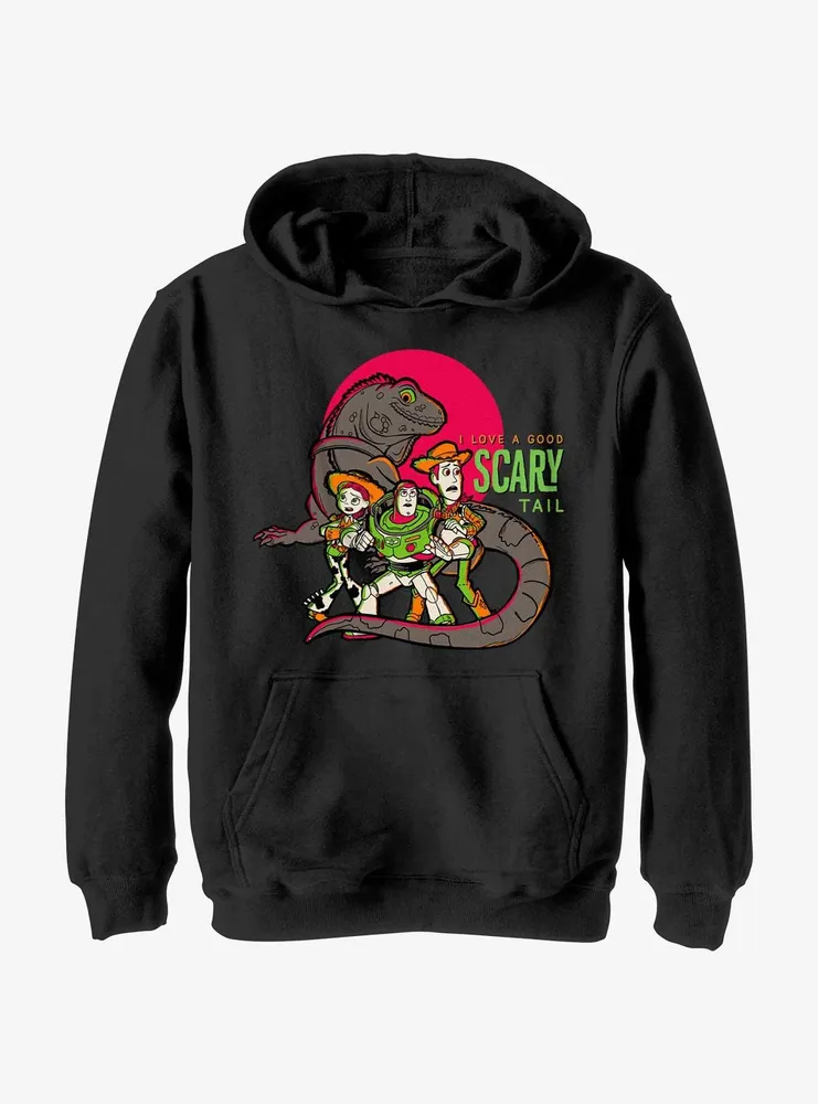 Disney100 Halloween Toy Story Iguana I Love A Good Scary Tail Youth Hoodie