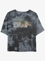 Disney100 Halloween The Adventures Of Ichabod Women's Tie-Dye Crop T-Shirt