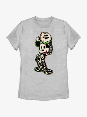 Disney100 Halloween Mickey Mouse Skeleton Women's T-Shirt