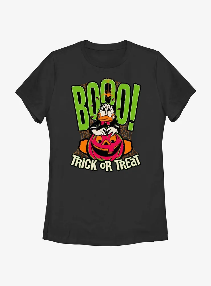 Disney100 Halloween Boo Donald Trick or Treat Women's T-Shirt