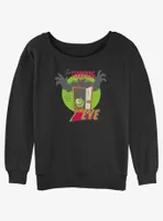 Disney100 Halloween Sulley & Mike So Terrifying You Won't Believe Your Eye Women's Slouchy Sweatshirt