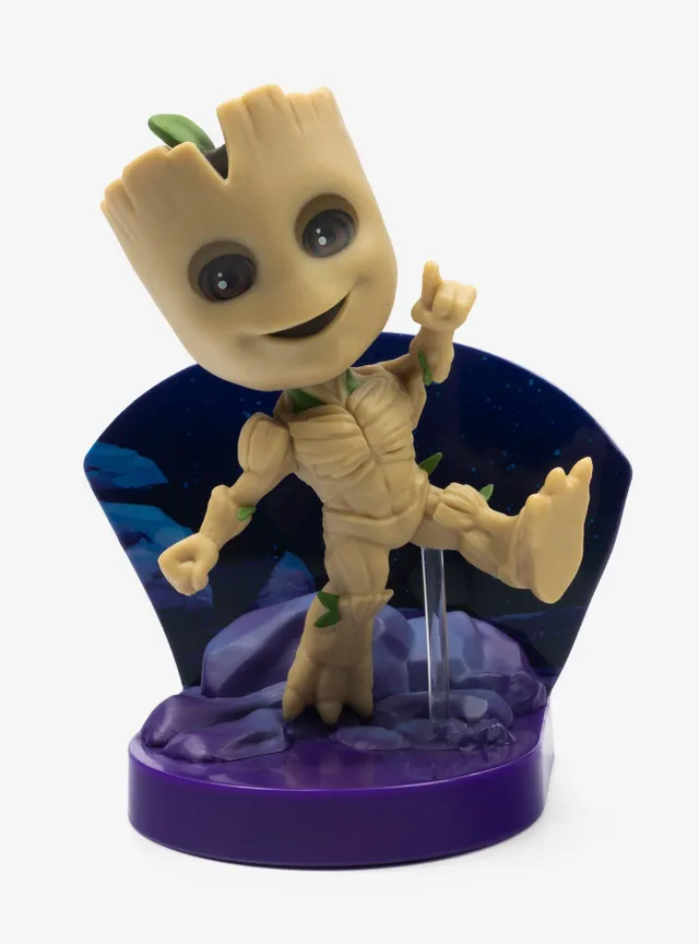 Hot Topic The Loyal Subjects Marvel Guardians Of The Galaxy Groot Superama  Glow-In-The-Dark Figure