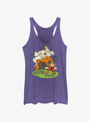 Disney100 Halloween Mickey Mouse Creepin' It Real Women's Tank Top