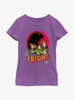 Disney100 Halloween Look On The Fright Side Youth Girl's T-Shirt