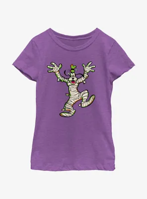Disney100 Halloween Goofy Mummy Youth Girl's T-Shirt