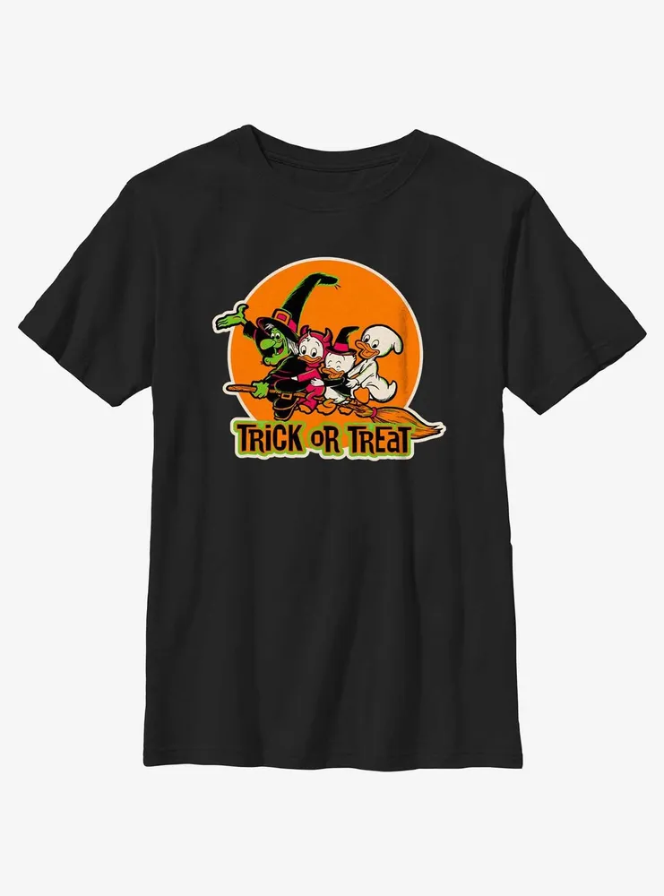 Disney100 Halloween Huey Dewey and Louie Trick or Treat Youth T-Shirt