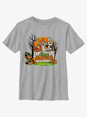 Disney100 Halloween Mickey Mouse Group Youth T-Shirt