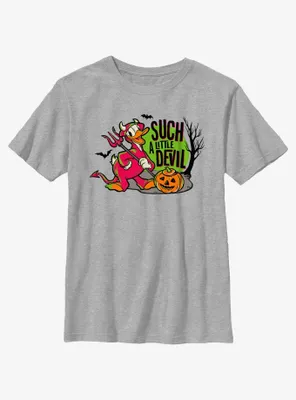 Disney100 Halloween Devil Duck Youth T-Shirt