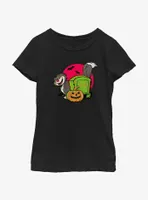 Disney100 Halloween Cat Lucifer Youth Girl's T-Shirt