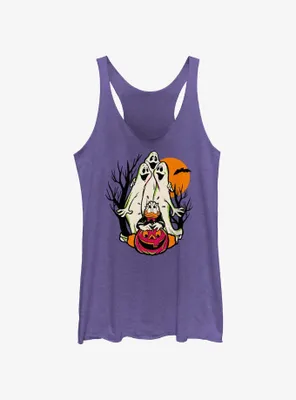 Disney100 Halloween Spooky Ghosts Scared Donald Women's Tank Top