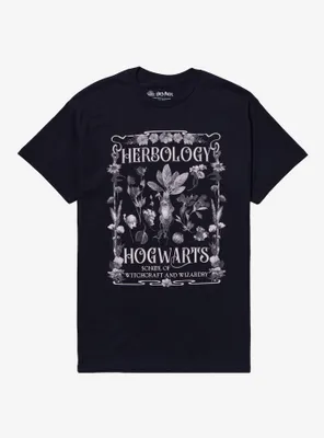 Harry Potter Herbology Plant Collage Boyfriend Fit Girls T-Shirt