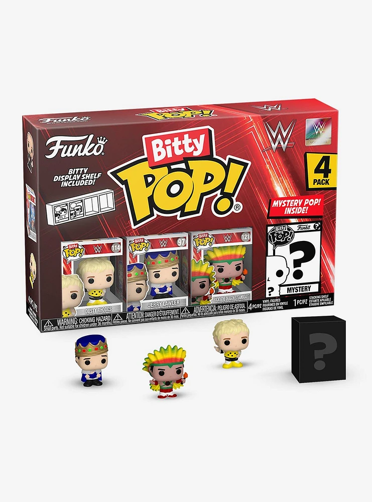 Funko Bitty Pop! WWE Dusty Rhodes and Friends Blind Box Mini Vinyl Figure Set