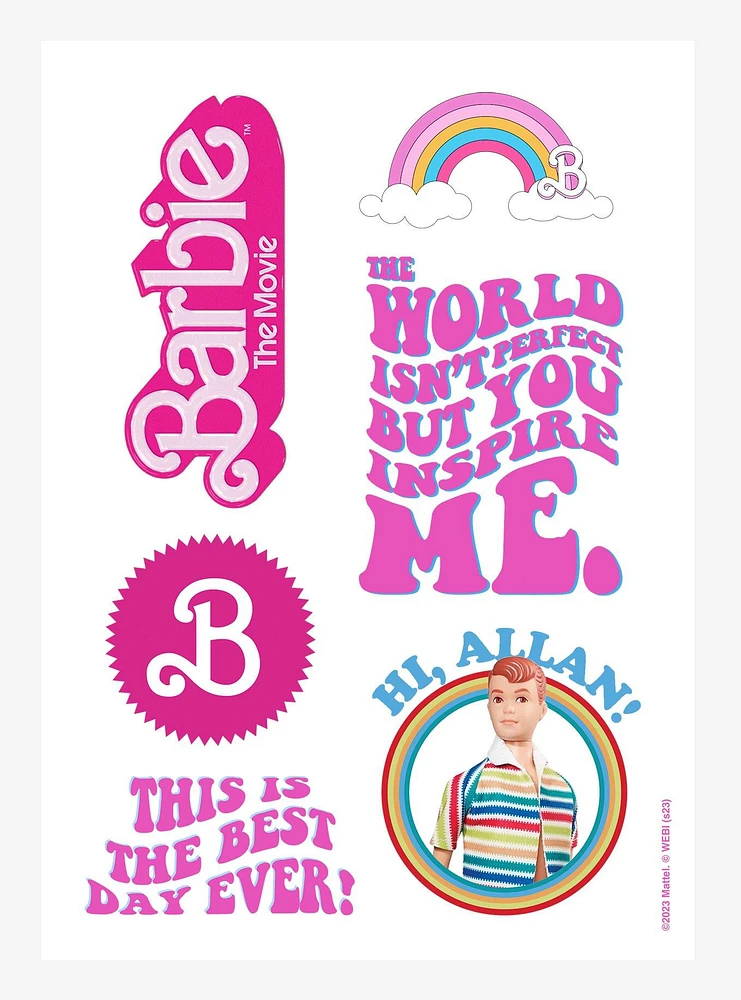 Barbie The Movie Hi Allan Sticker Sheet