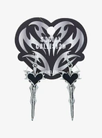 Social Collision® Heart Sword Drop Earrings