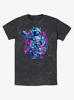 Marvel Guardians of the Galaxy Rocket's Crew Mineral Wash T-Shirt