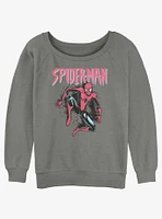 Marvel Spider-Man Spidey Pastel Girls Slouchy Sweatshirt