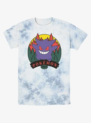 Pokemon Gengar Forest Attack Tie-Dye T-Shirt