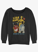 Star Wars Walk The Ewok Girls Slouchy Sweatshirt