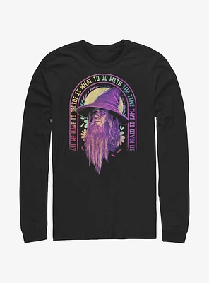 the Lord of Rings Gandalf Decide With Time Long-Sleeve T-Shirt
