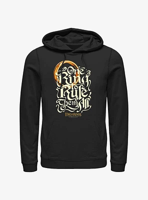 the Lord of Rings One Ring Rules Hoodie