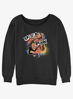 Marvel Spider-Man: Across the Spider-Verse Spider-Punk Girls Slouchy Sweatshirt