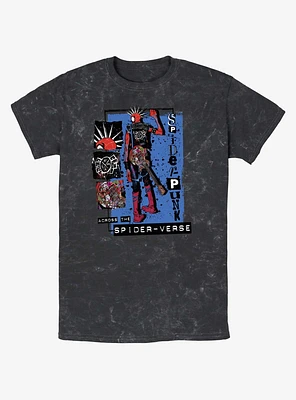 Marvel Spider-Man: Across the Spider-Verse Punk Power Mineral Wash T-Shirt