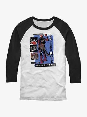 Marvel Spider-Man: Across the Spider-Verse Punk Power Raglan T-Shirt