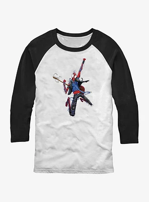 Marvel Spider-Man: Across the Spider-Verse Spider-Punk Rock Out Raglan T-Shirt