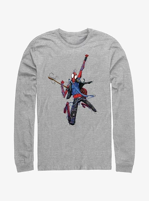 Marvel Spider-Man: Across the Spider-Verse Spider-Punk Rock Out Long-Sleeve T-Shirt