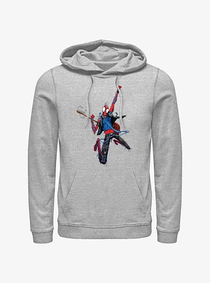Marvel Spider-Man: Across the Spider-Verse Spider-Punk Rock Out Hoodie