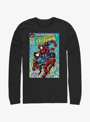 Marvel Spider-Man Clone Wars Comic Cover Long-Sleeve T-Shirt